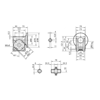 Przekładnia MPRV 040 1/20 63B14
